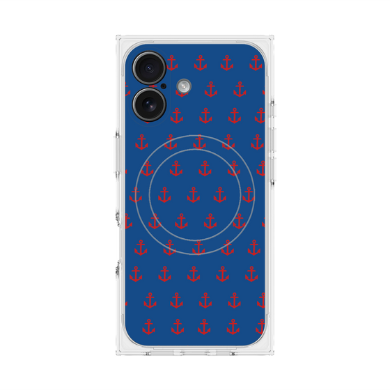 Premium Square Case with MagSafe［ Anchor - Red ］