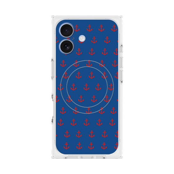 Premium Square Case with MagSafe［ Anchor - Red ］