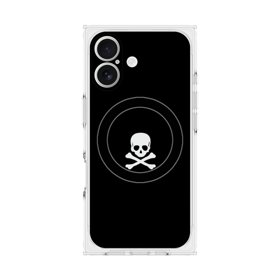 Premium Square Case with MagSafe［ Skull - Black ］