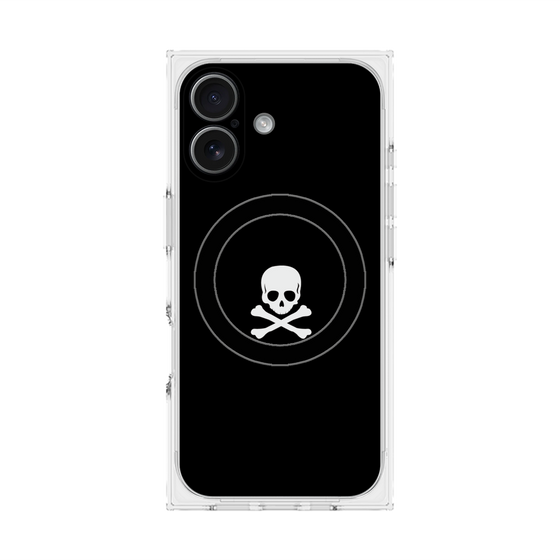 Premium Square Case with MagSafe［ Skull - Black ］