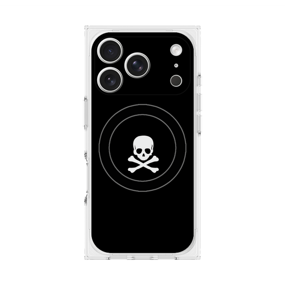 Premium Square Case with MagSafe［ Skull - Black ］