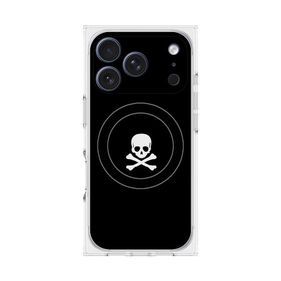 Premium Square Case with MagSafe［ Skull - Black ］