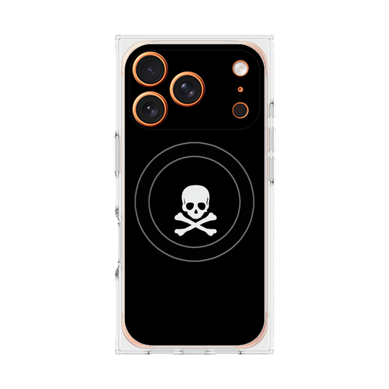 Premium Square Case with MagSafe［ Skull - Black ］