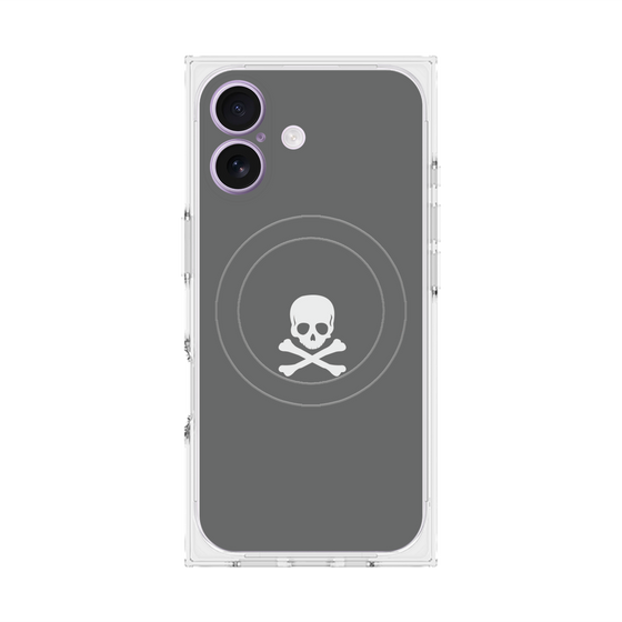 Premium Square Case with MagSafe［ Skull - Gray ］