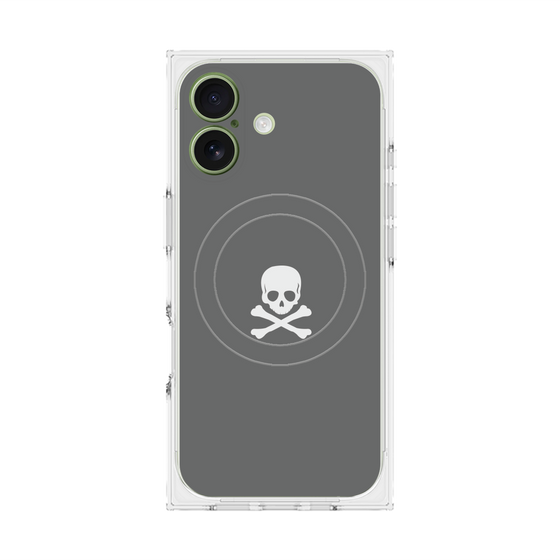 Premium Square Case with MagSafe［ Skull - Gray ］