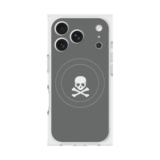 Premium Square Case with MagSafe［ Skull - Gray ］