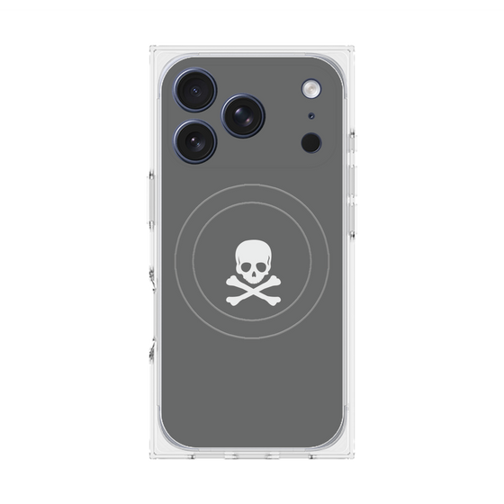 Premium Square Case with MagSafe［ Skull - Gray ］