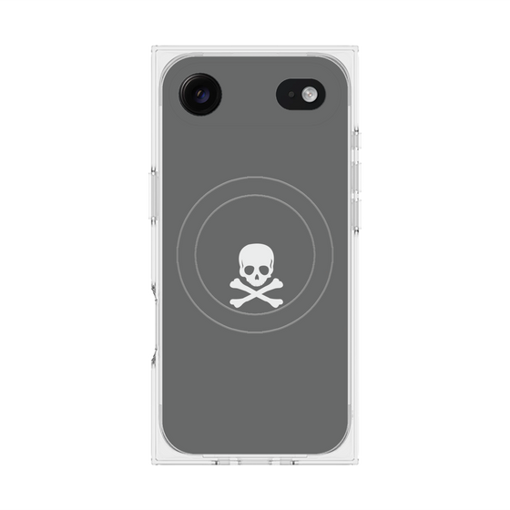 Premium Square Case with MagSafe［ Skull - Gray ］