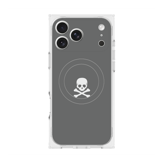 Premium Square Case with MagSafe［ Skull - Gray ］