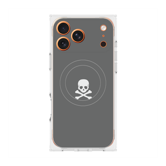 Premium Square Case with MagSafe［ Skull - Gray ］