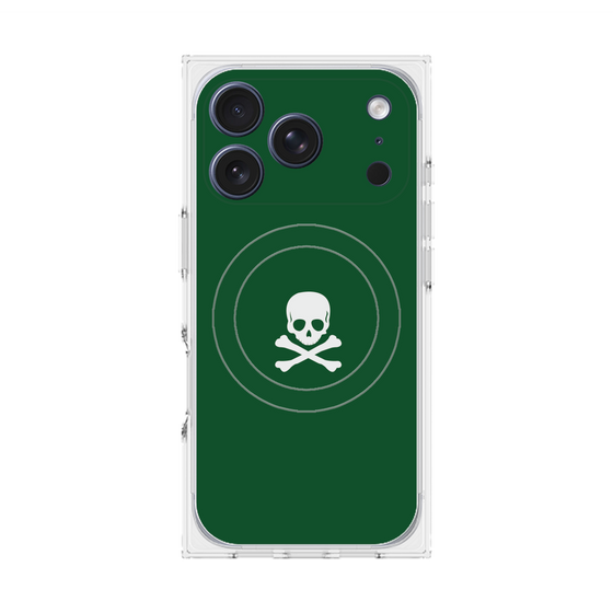 Premium Square Case with MagSafe［ Skull - Green ］