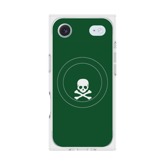 Premium Square Case with MagSafe［ Skull - Green ］