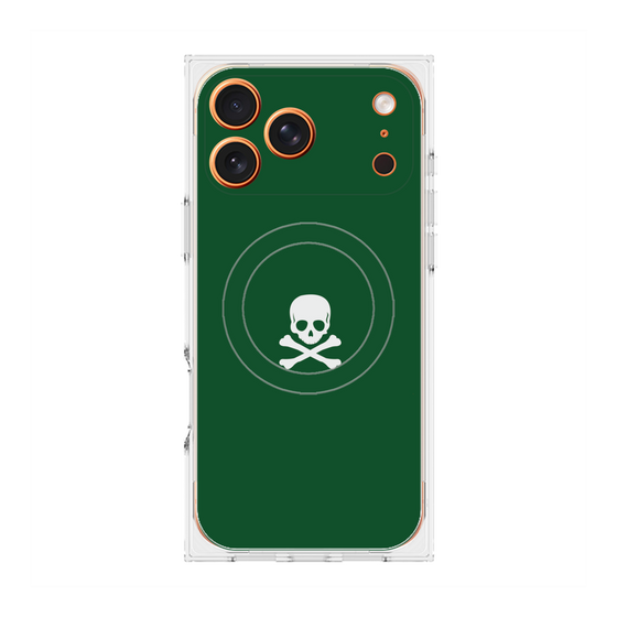 Premium Square Case with MagSafe［ Skull - Green ］