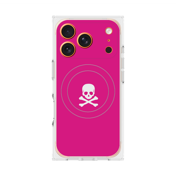 Premium Square Case with MagSafe［ Skull - Pink ］