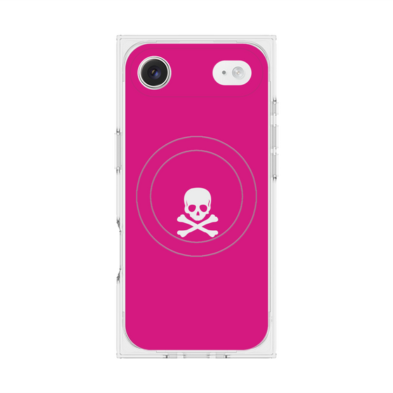 Premium Square Case with MagSafe［ Skull - Pink ］