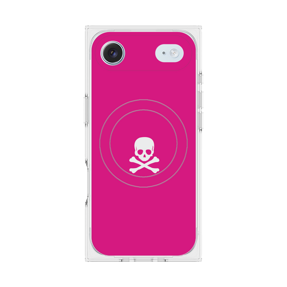 Premium Square Case with MagSafe［ Skull - Pink ］