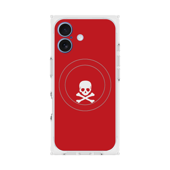 Premium Square Case with MagSafe［ Skull - Red ］