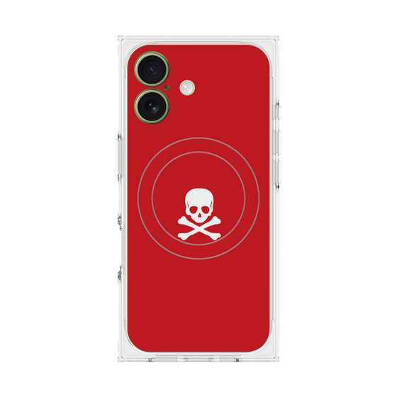 Premium Square Case with MagSafe［ Skull - Red ］