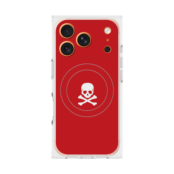 Premium Square Case with MagSafe［ Skull - Red ］