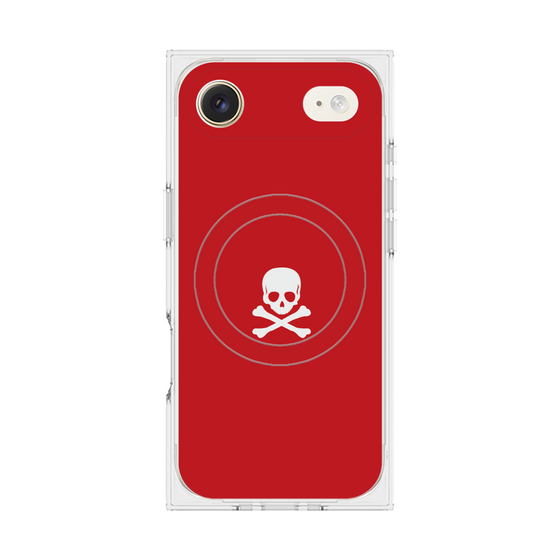 Premium Square Case with MagSafe［ Skull - Red ］