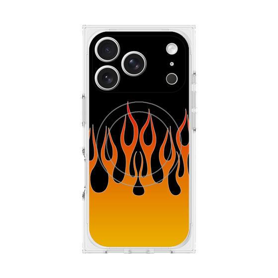 Premium Square Case with MagSafe［ Flame - Orange ］