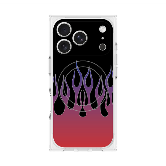 Premium Square Case with MagSafe［ Flame - Red ］