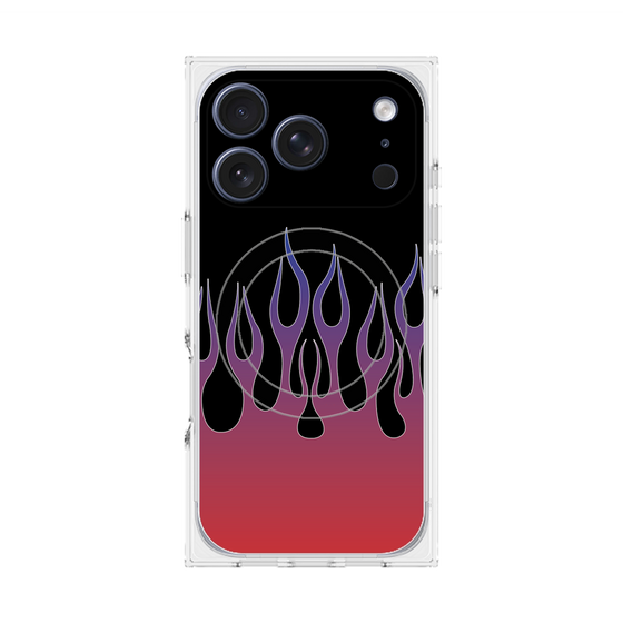 Premium Square Case with MagSafe［ Flame - Red ］