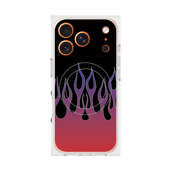 Premium Square Case with MagSafe［ Flame - Red ］