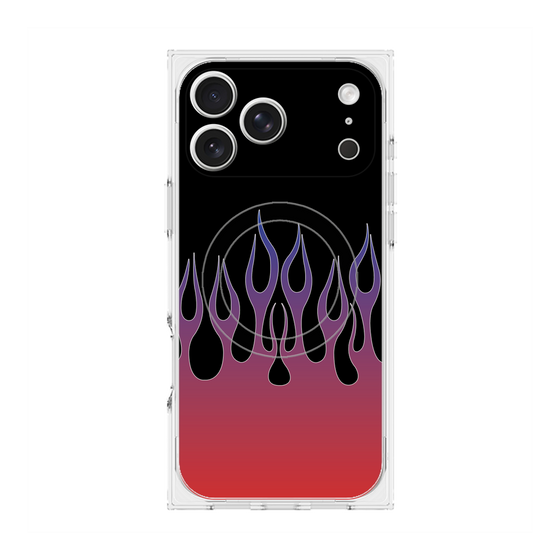 Premium Square Case with MagSafe［ Flame - Red ］