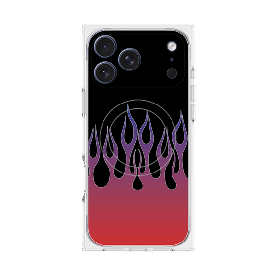 Premium Square Case with MagSafe［ Flame - Red ］