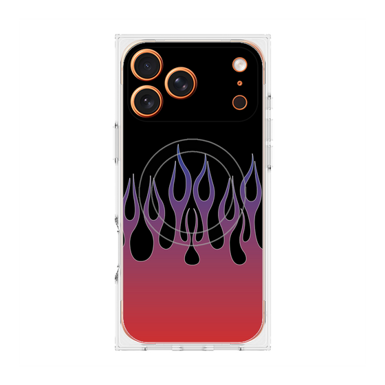 Premium Square Case with MagSafe［ Flame - Red ］