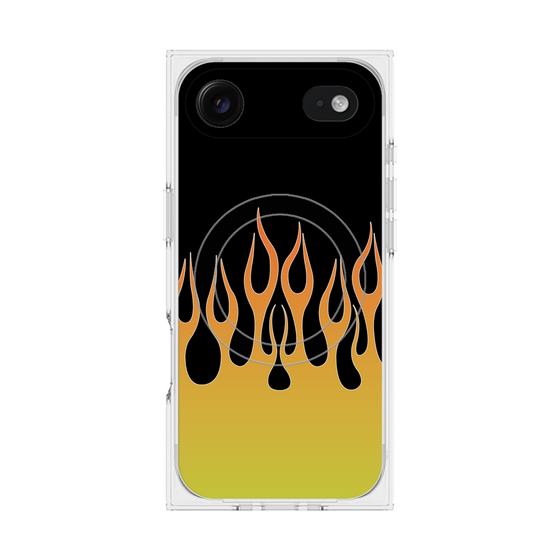 Premium Square Case with MagSafe［ Flame - Yellow ］