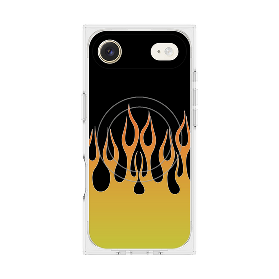 Premium Square Case with MagSafe［ Flame - Yellow ］