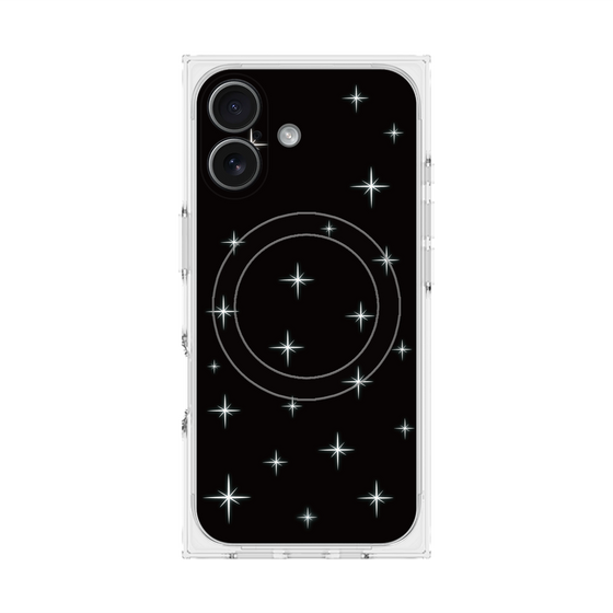 Premium Square Case with MagSafe［ Glitter - Black ］