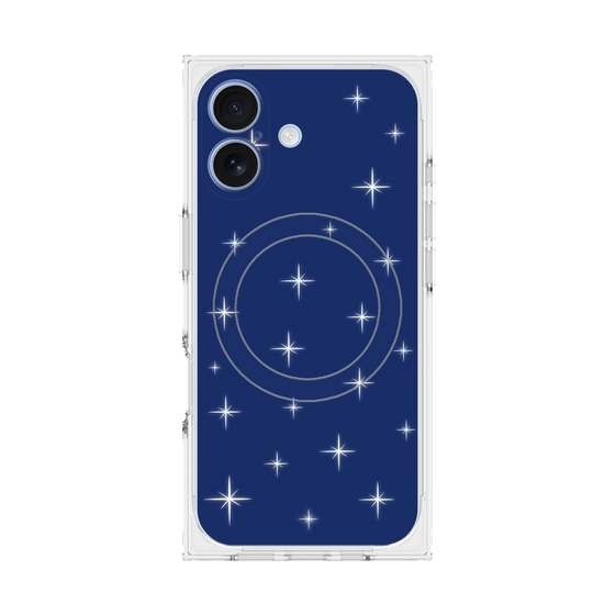 Premium Square Case with MagSafe［ Glitter - Blue ］