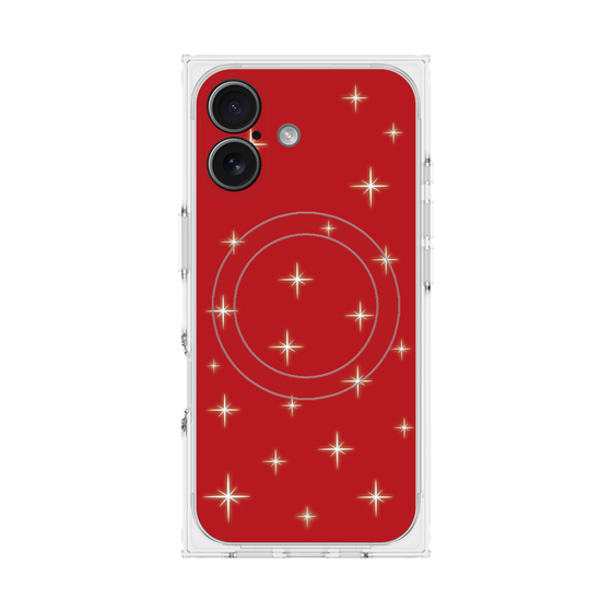 Premium Square Case with MagSafe［ Glitter - Red ］