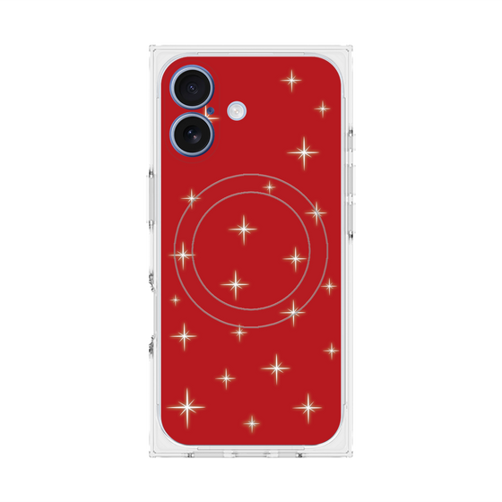 Premium Square Case with MagSafe［ Glitter - Red ］