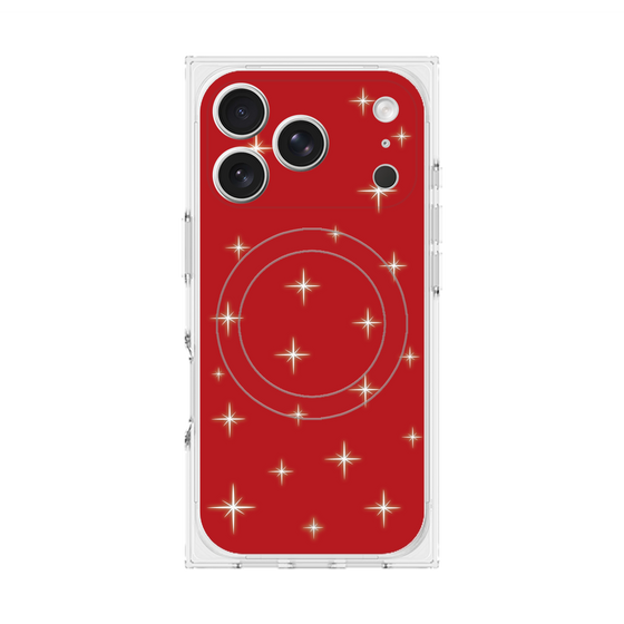 Premium Square Case with MagSafe［ Glitter - Red ］