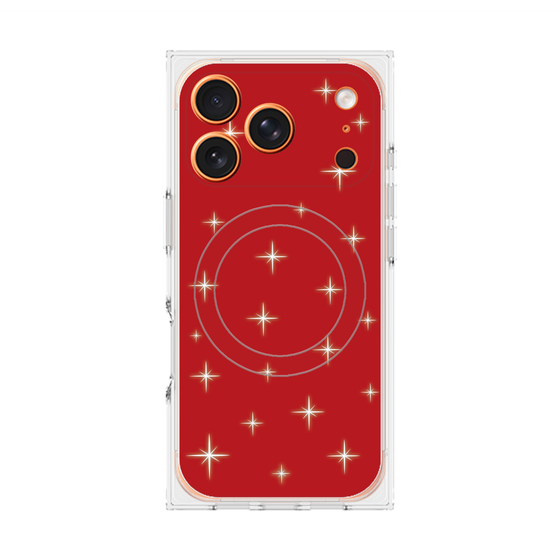 Premium Square Case with MagSafe［ Glitter - Red ］