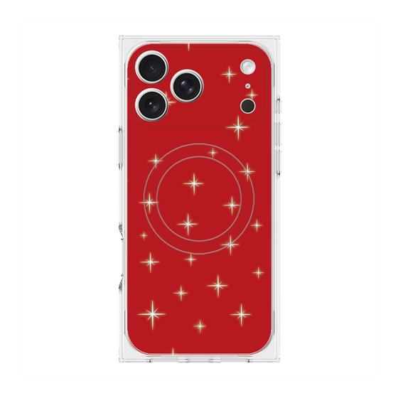 Premium Square Case with MagSafe［ Glitter - Red ］