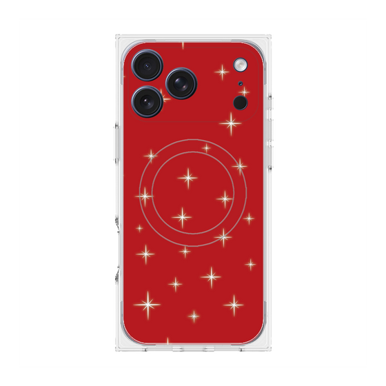 Premium Square Case with MagSafe［ Glitter - Red ］
