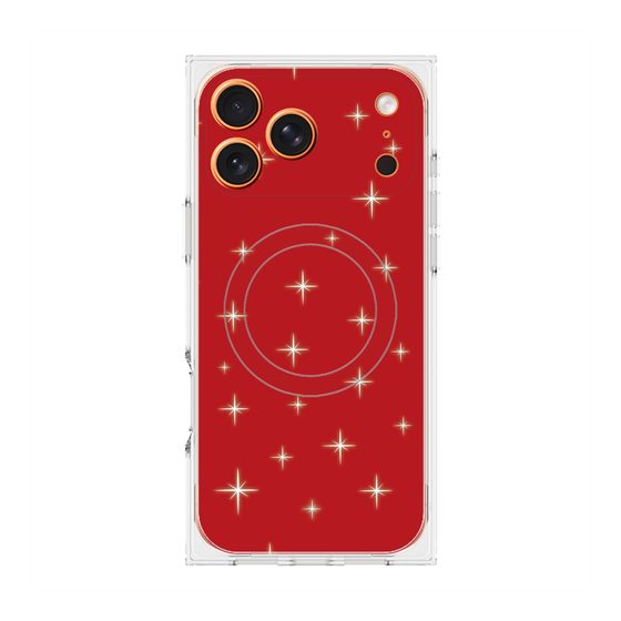 Premium Square Case with MagSafe［ Glitter - Red ］