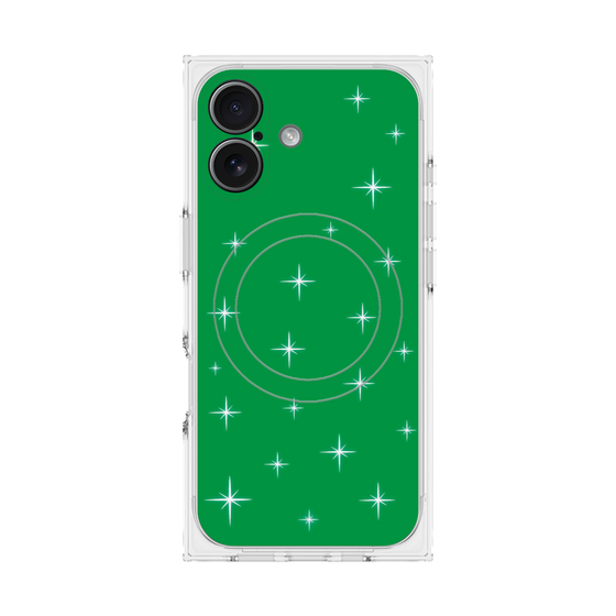 Premium Square Case with MagSafe［ Glitter - Green ］