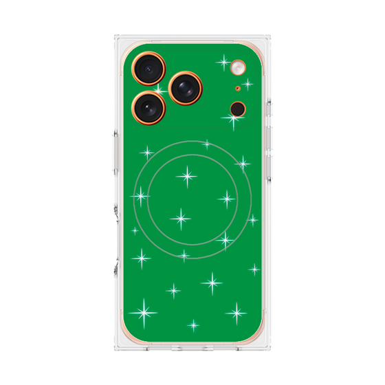 Premium Square Case with MagSafe［ Glitter - Green ］