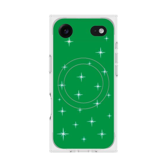 Premium Square Case with MagSafe［ Glitter - Green ］