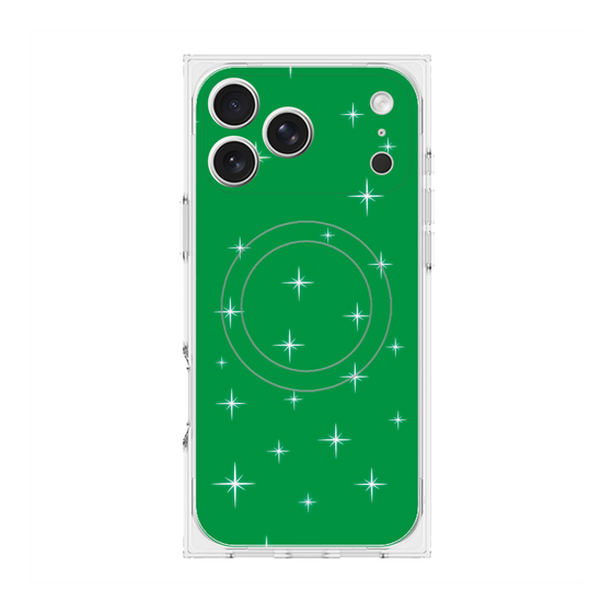 Premium Square Case with MagSafe［ Glitter - Green ］