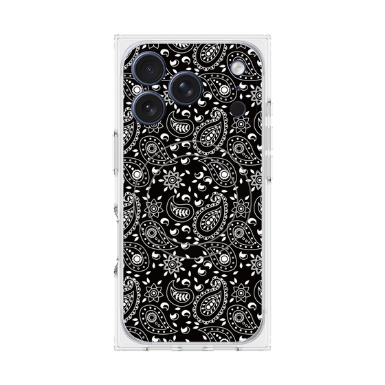 Premium Square Case with MagSafe［ Paisley - Black ］