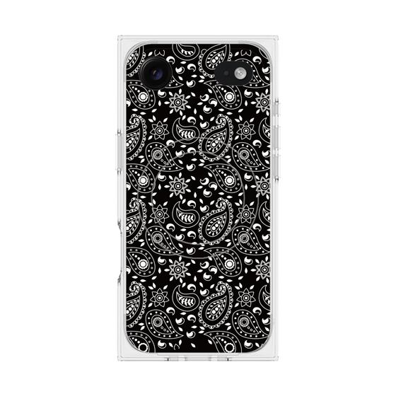 Premium Square Case with MagSafe［ Paisley - Black ］