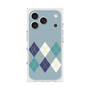 Premium Square Case with MagSafe［ Nordic Argyle - Blue ］