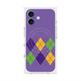 Premium Square Case with MagSafe［ Nordic Argyle - Purple ］